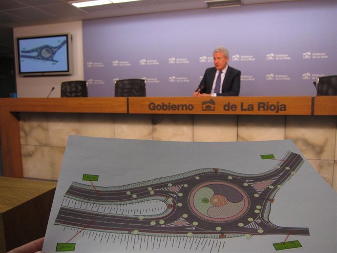 Rotonda que se consturirá en Nalda, anunciada por Del Rio