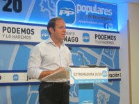 El PP espera que partidos y sector estén en el mismo "tractor" de defensa de Extremadura ante el reparto de la PAC