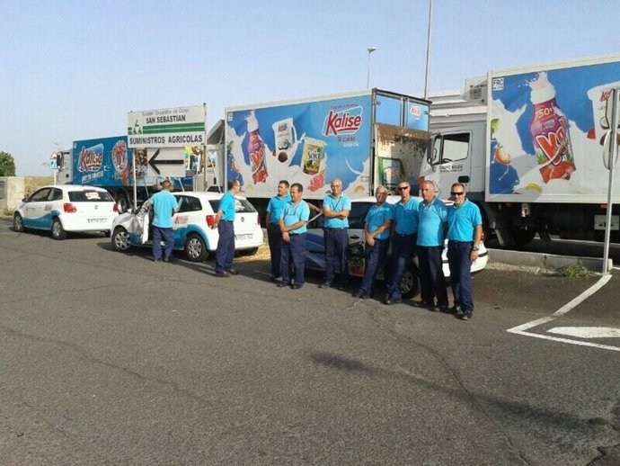 Concentración Trabajadores en Huelga de Kalise Menorquina Las Palmas