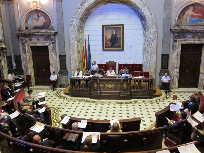 Pleno del Ayuntamiento de Valencia en la sesión ordinaria de este viernes