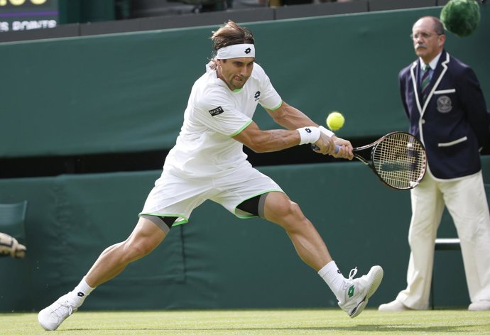 David Ferrer, en Wimbledon