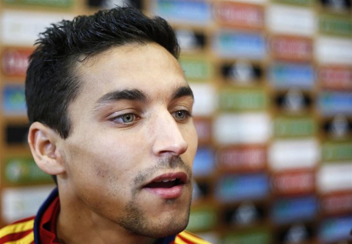 Jesús Navas con la selección española