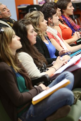 Asistentes al taller en la UPNA.