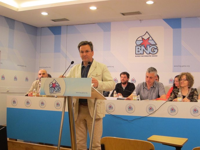 Xavier Vence tras el Consello Nacional del BNG