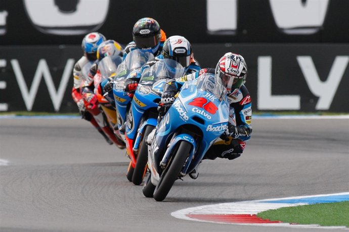 El piloto de Moto3 maverick Viñales en Assen