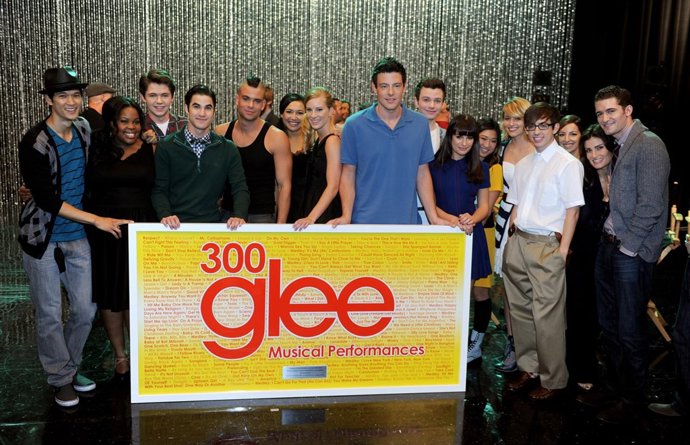 At the "GLEE" 300th musical performance special taping at Paramount Studios on O