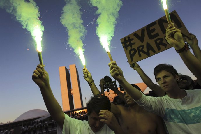 Protestas en Brasil