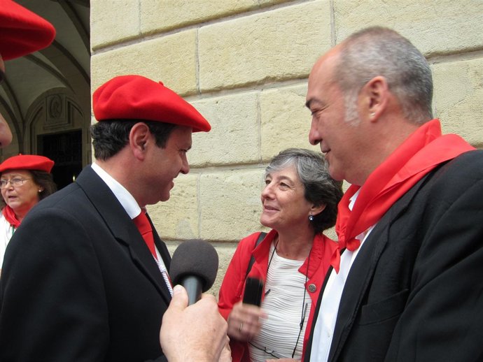 Encuentro entre el alcalde de Irun, Garitano y Mintegi