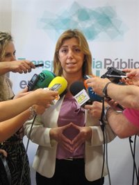 Susana Díaz traslada su "respeto absoluto" a la candidatura de Planas y emplaza su decisión al Comité Director