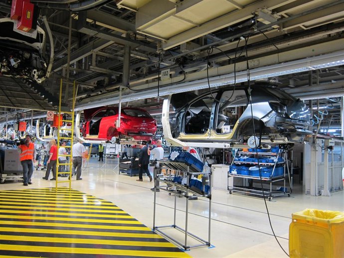 Línea de ensamblaje del Seat Ibiza en Martorell