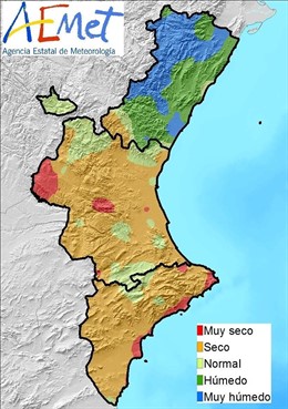 Junio ha sido un mes seco, con una 20% menos de precipitación en la Comunitat