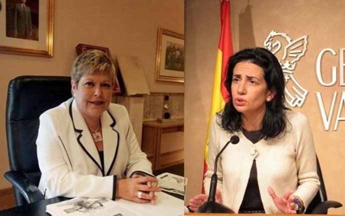 Milagrosa Martínez y Angélica Such