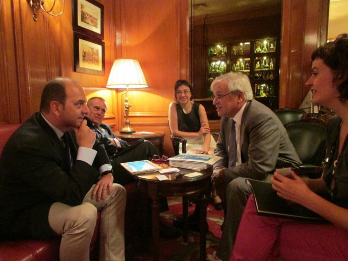 Juan José Cardona y Joan Clos