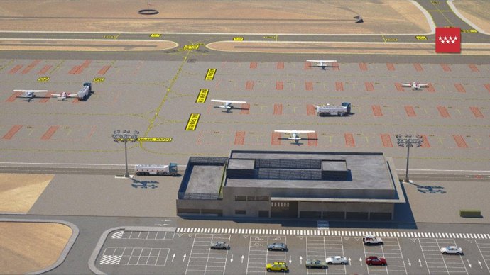 Recreación de instalaciones del aeródromo del Suroeste