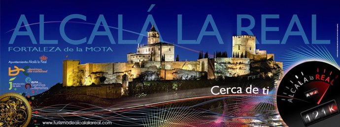 Valla publicitaria de promoción de Alcalá la Real