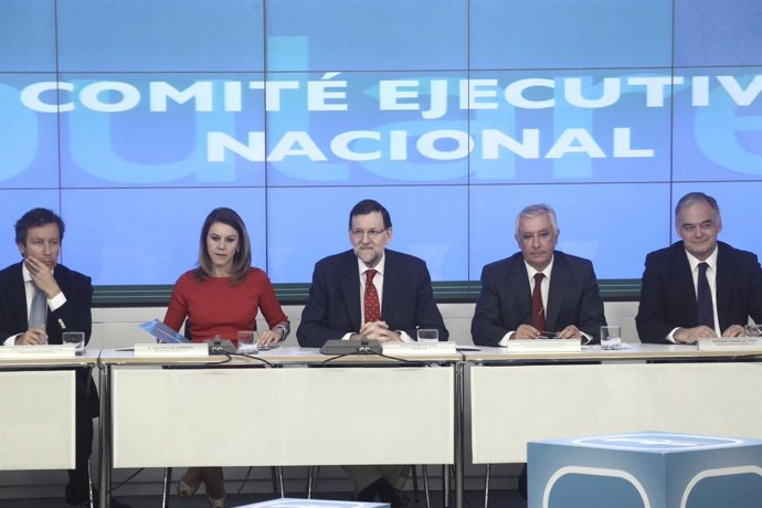 Rajoy, Cospedal y otros en el Comité Ejecutivo Nacional del PP