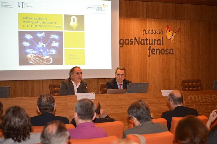 Lluís Monge (Ayuntamiento de Sabadell) y Martí Solà (Fundación Gas Natural)