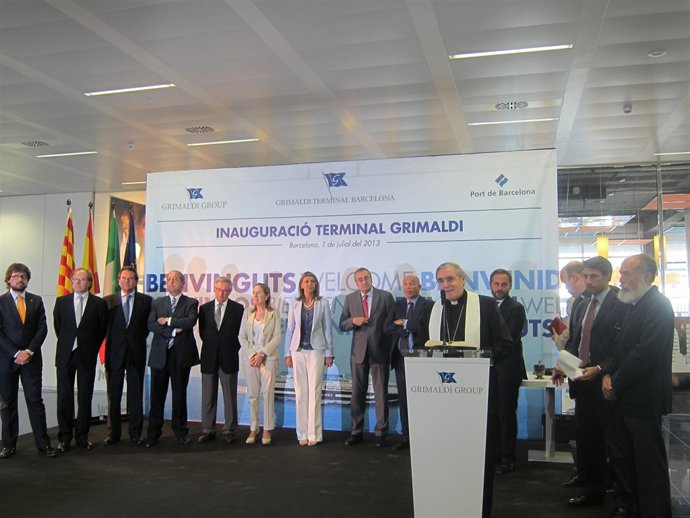 Inauguración de la Terminal Grimaldi en el Puerto de Barcelona