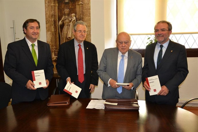 Conseller J.M.Pelegrí,exconseller J.Vallvé,expte.J.Pujol,J.Reñé (pte.Dip.Lleida)