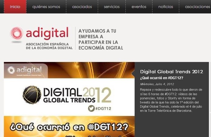 Página web de adigital