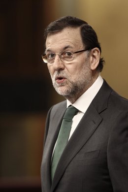 El presidente del Gobierno, Mariano Rajoy, en el Congreso