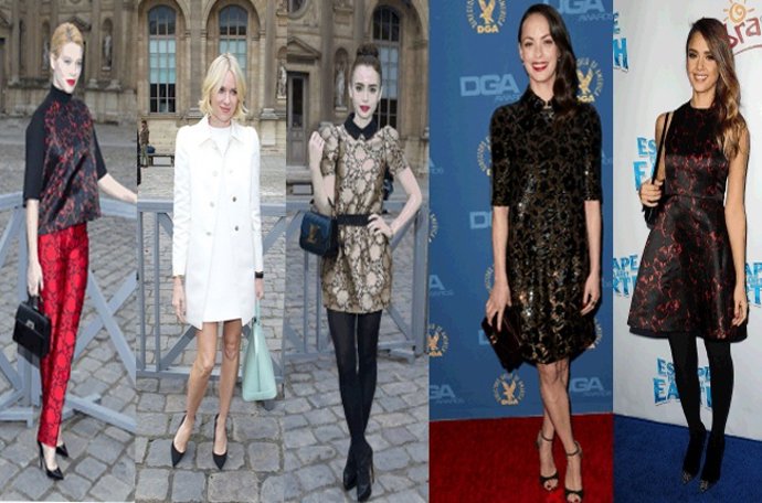 Lea Seydoux,  Naomi Watts, Lily Collins, Bérenice Béjo y Jessica Alba