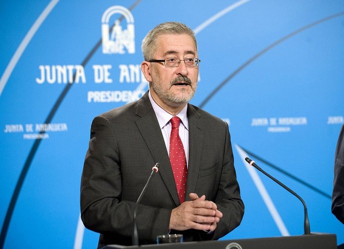 El consejero Antonio Ávila en la rueda de prensa del Consejo de Gobierno