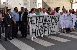 Julio Villarrubia durante su visita a Béjar