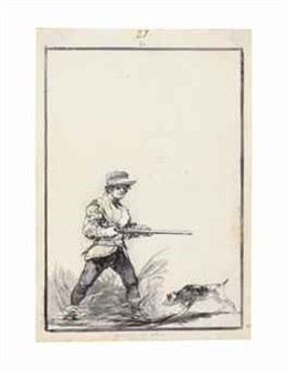El dibujo de Goya 'Si yerras los tiros'