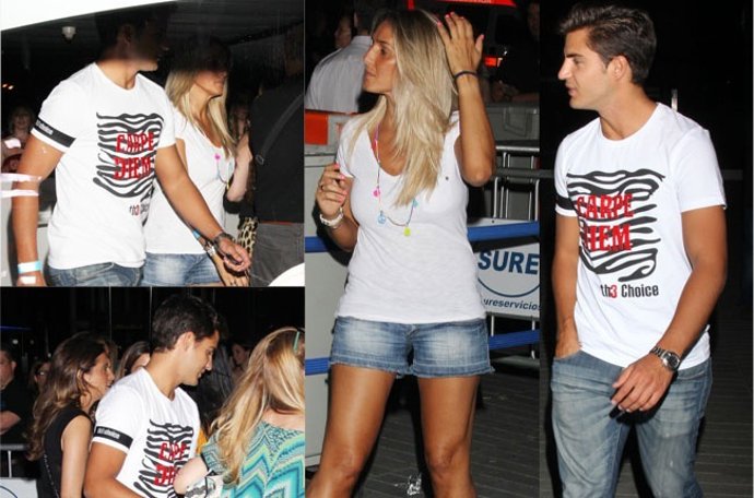 Maxi Iglesias y novia en concierto