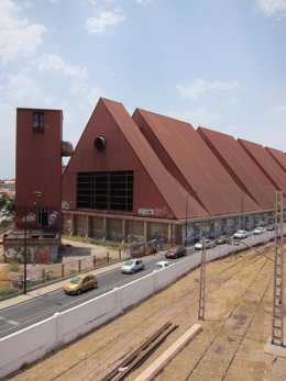 El silo de mineral 'El Toblerone'