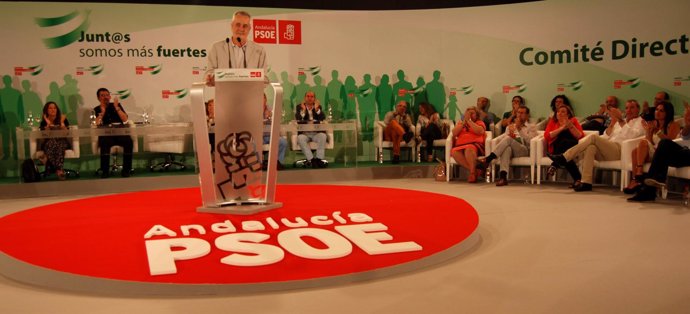 Griñán interviene en el Comité Director del PSOE-A en Sevilla