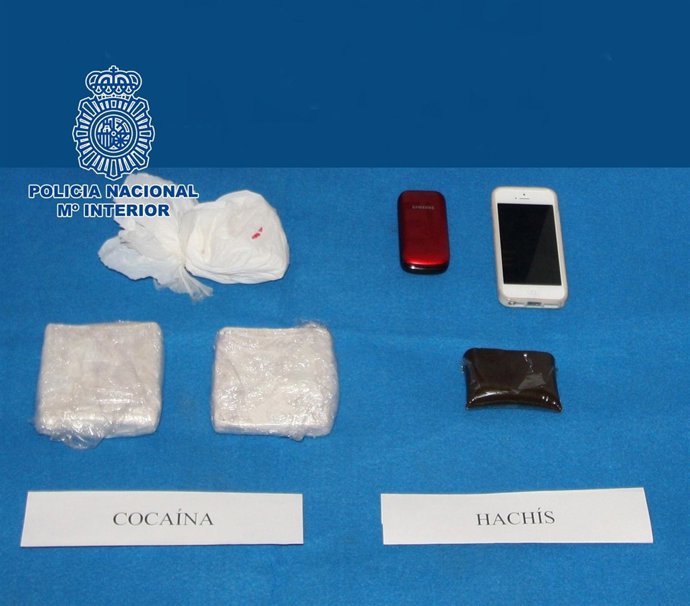 Elementos requisados por la Policía Nacional