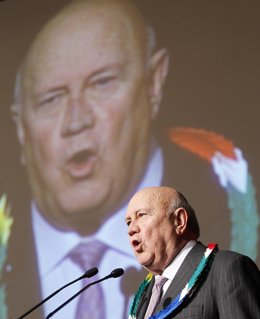 El Nobel y expresidente de Sudáfrica De Klerk