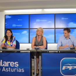 Susana López Ares, Laura Sampedro y Pablo Álvarez-Pire