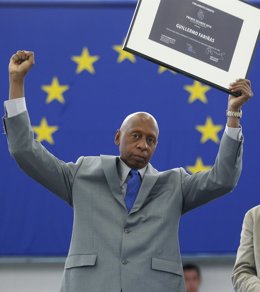 El disidente cubano Guillermo Fariñas recoge  el Premio Sájarov 