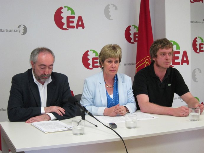 Larreina, Aranoa y Ramírez en la rueda de prensa