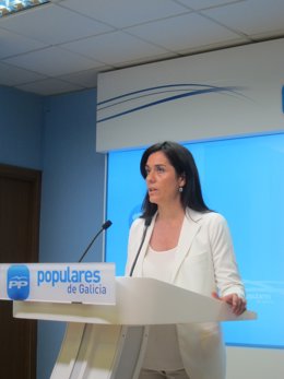 La portavoz del PPdeG, Paula Prado, en rueda de prensa