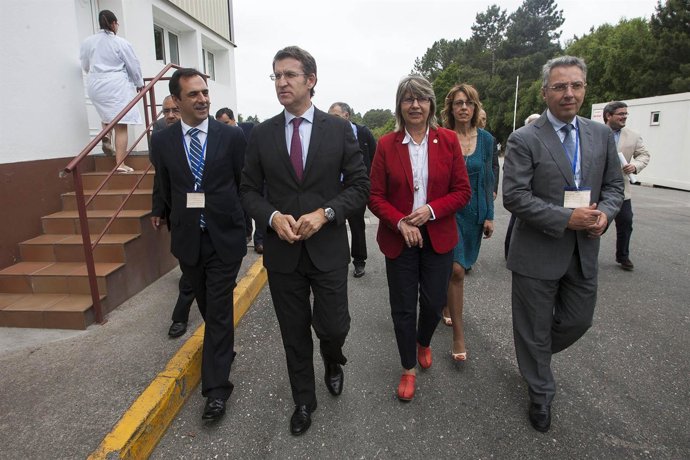 VILALBA (Lugo)12,00 h.-     O titular da Xunta, Alberto Núñez Feijóo, acompañado