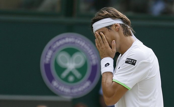 David Ferrer en Wimbledon