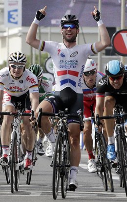 Mark Cavedish (Omega Pharma-Quick Step) se estrena en el Tour
