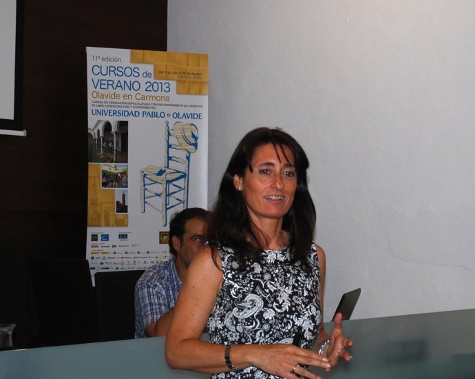 Gema Sancho en los cursos de la UPO en Carmona