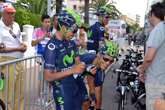 Nairo Quinta y Andrey Amador en el Tour de Francia