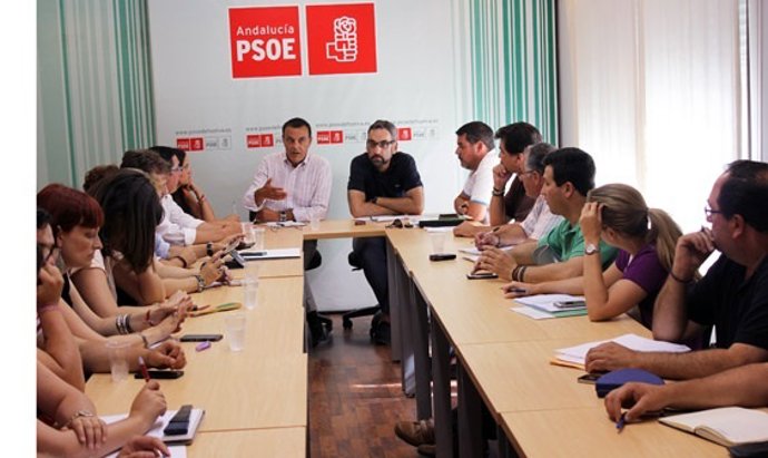 Reunión de la ejecutiva provincial del PSOE de Huelva. 