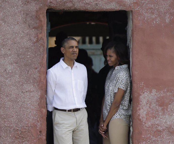 Barack Obama y su mujer Michelle 