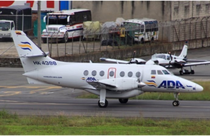 Avioneta asaltada en Medellín