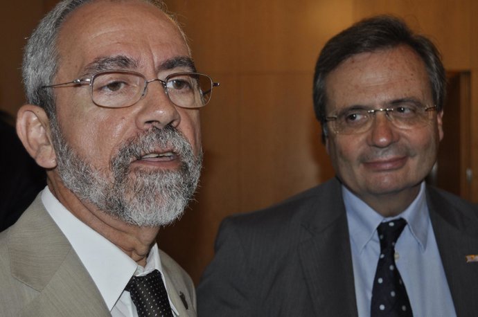 José Ignacio Sánchez Miret y Rafael Matesanz, coordinadores de trasplantes.