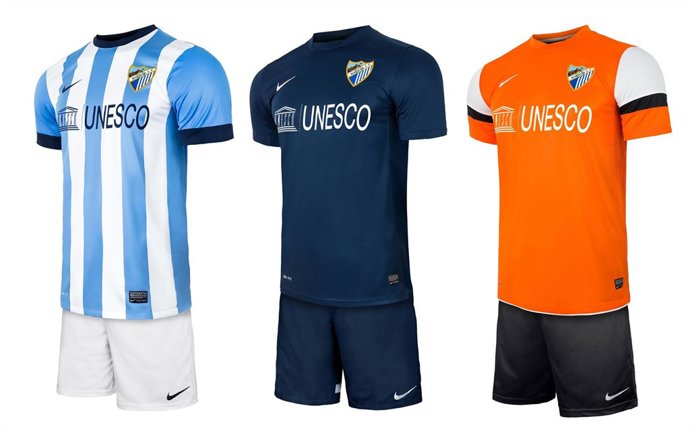 Equipaciones del Málaga para la temporada 2013-14