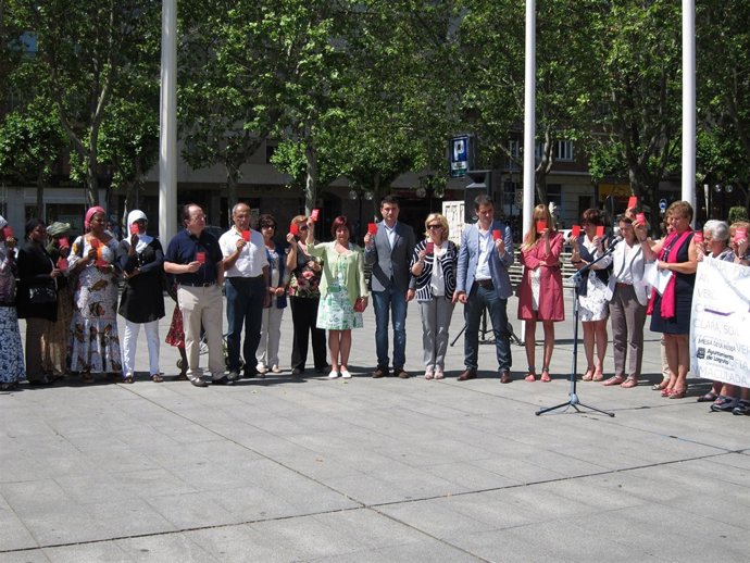 Imagen de la concentración de este jueves