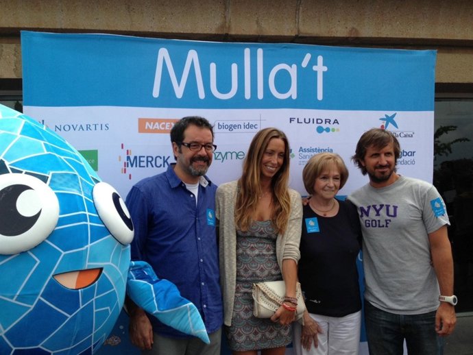 Abel Folk (actor); Gemma Mengual (exnadadora) y Jordi Rios (actor)